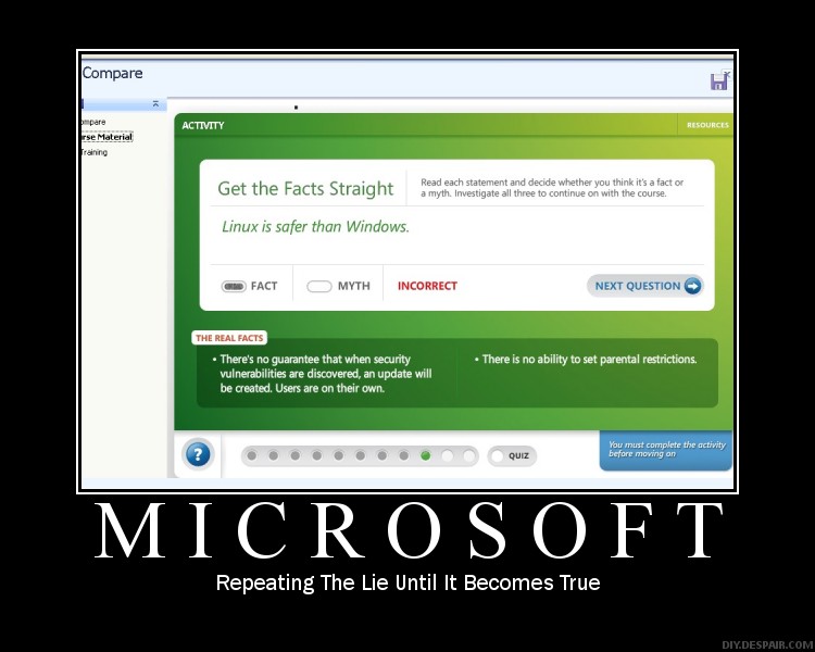 Microsoft lies motivational