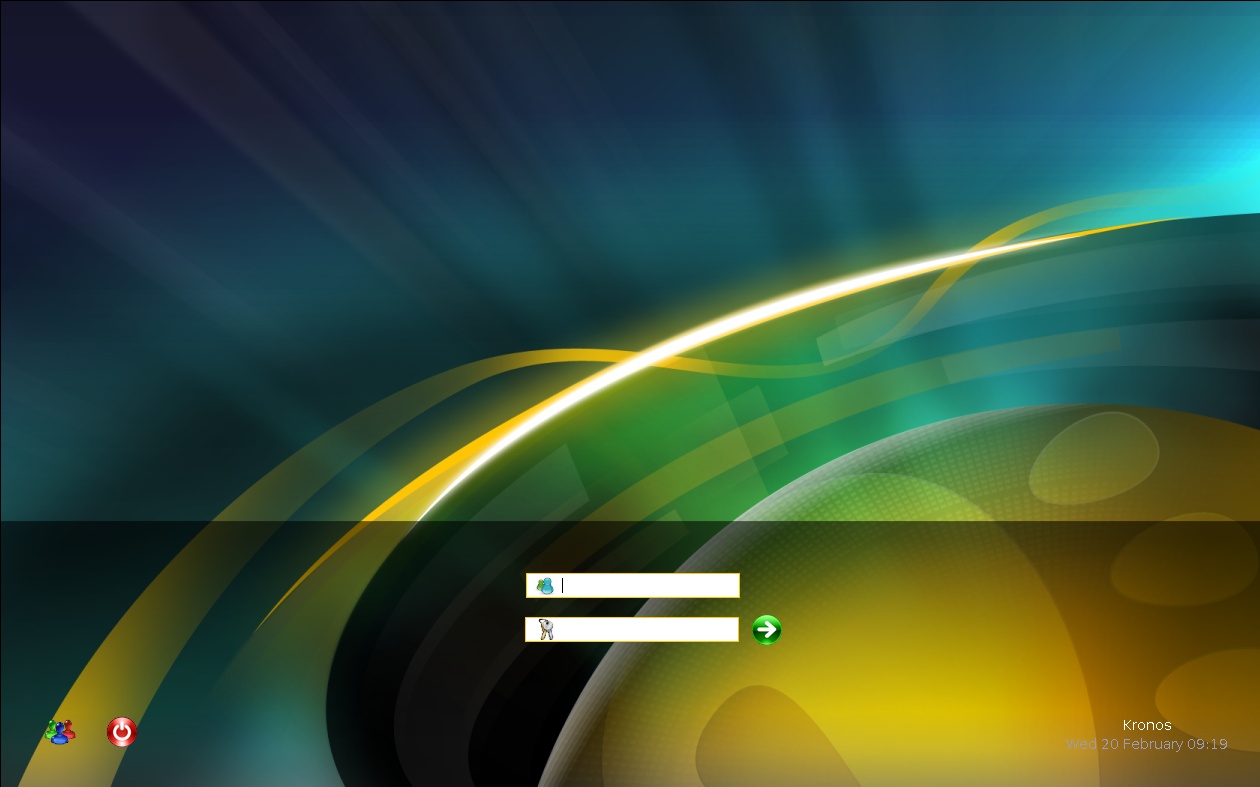 Linux Login Screen Earth Abstract