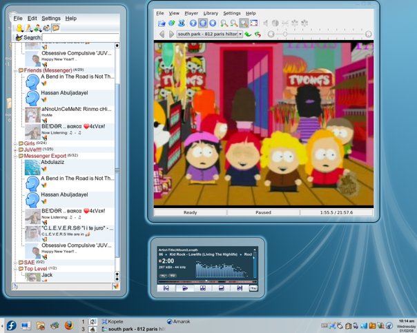 Fedora Sky Desktop Linux Screenshot