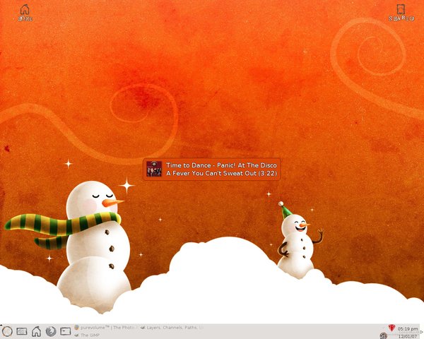 CamelSnowMan Desktop Linux Screenshot