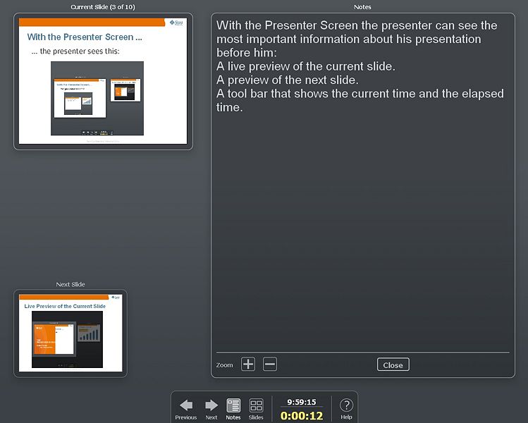 OpenOffice Impress Presnter 2 