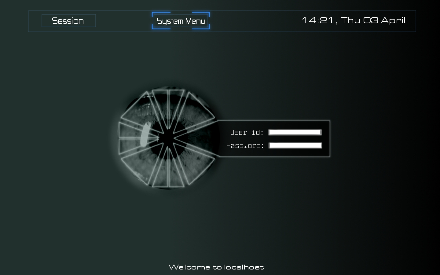 Linux Login Screen KDM Retina