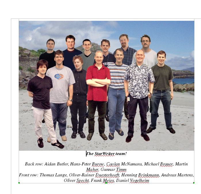 OpenOffice Team Easter Egg in Writer