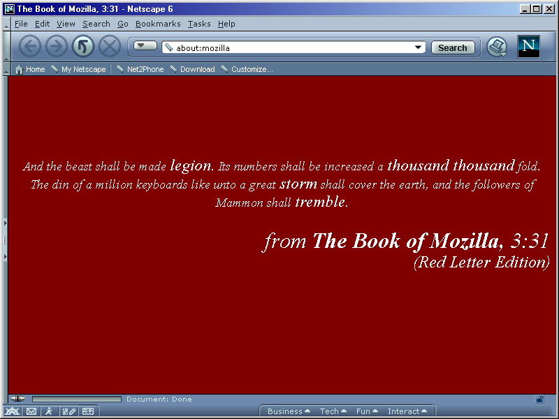 The Book of Mozilla 3:31